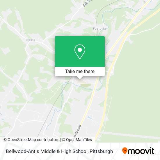 Mapa de Bellwood-Antis Middle & High School