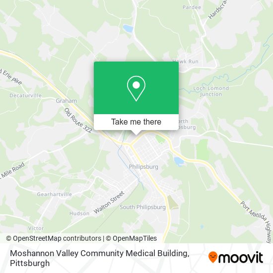 Moshannon Valley Community Medical Building map