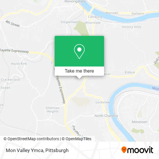 Mon Valley Ymca map