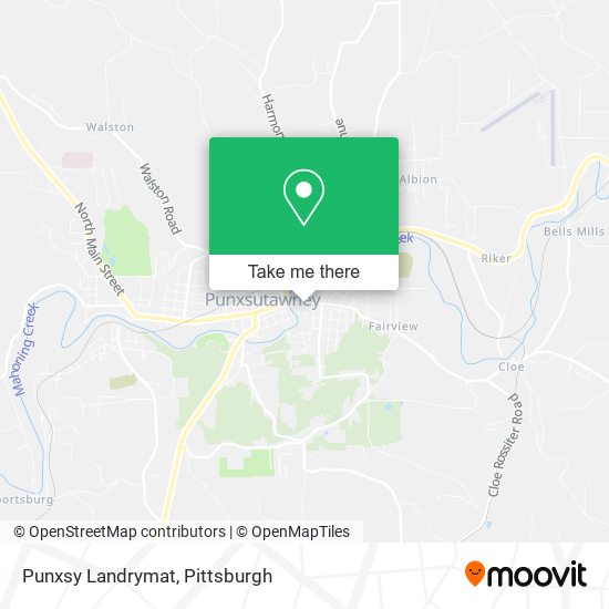 Punxsy Landrymat map