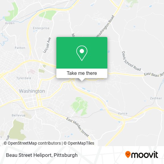 Beau Street Heliport map