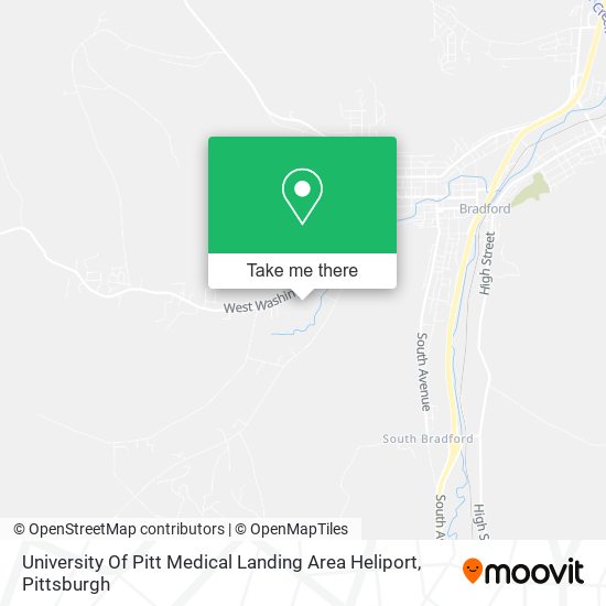 Mapa de University Of Pitt Medical Landing Area Heliport