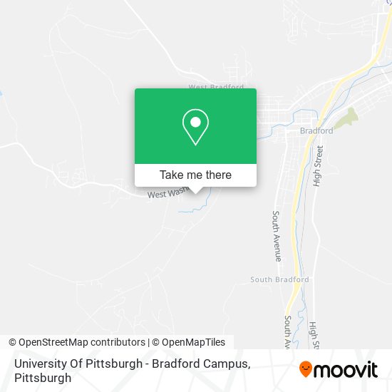 University Of Pittsburgh - Bradford Campus map