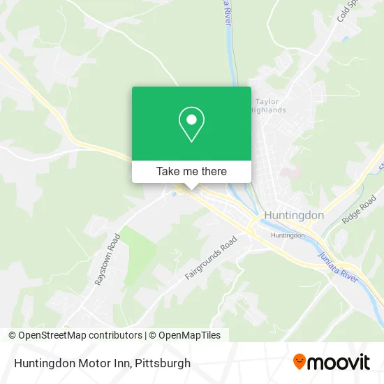 Huntingdon Motor Inn map