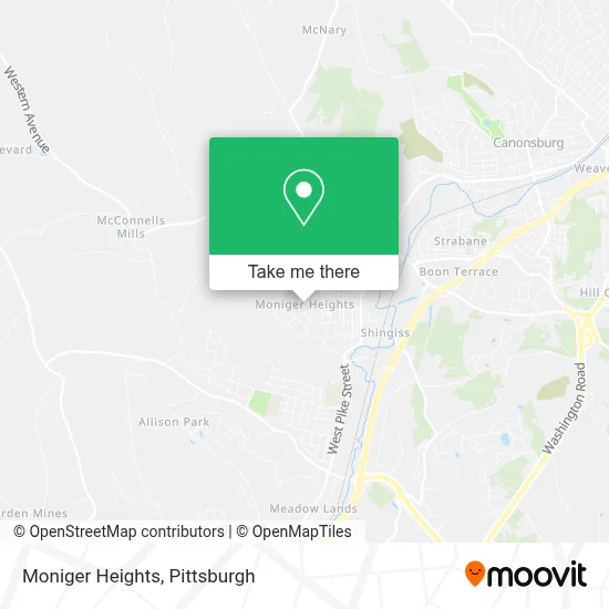 Moniger Heights map