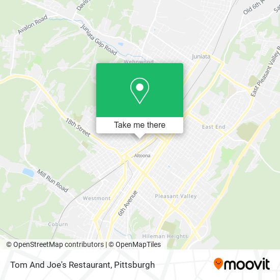 Tom And Joe's Restaurant map