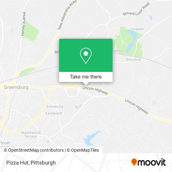 Pizza Hut map