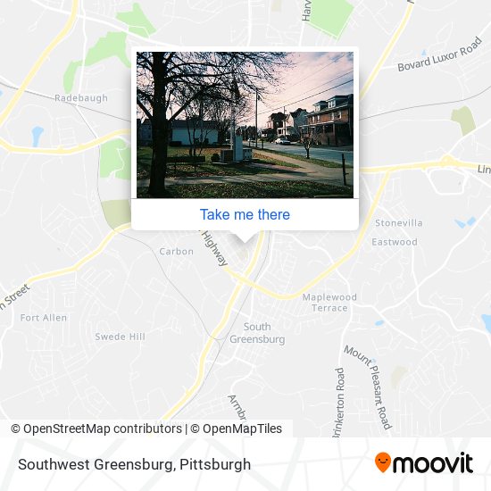 Mapa de Southwest Greensburg