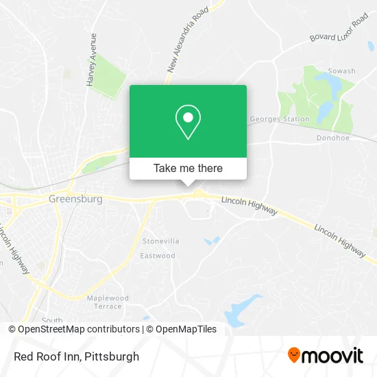 Red Roof Inn map