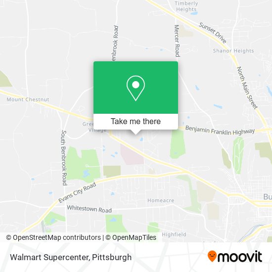 Mapa de Walmart Supercenter