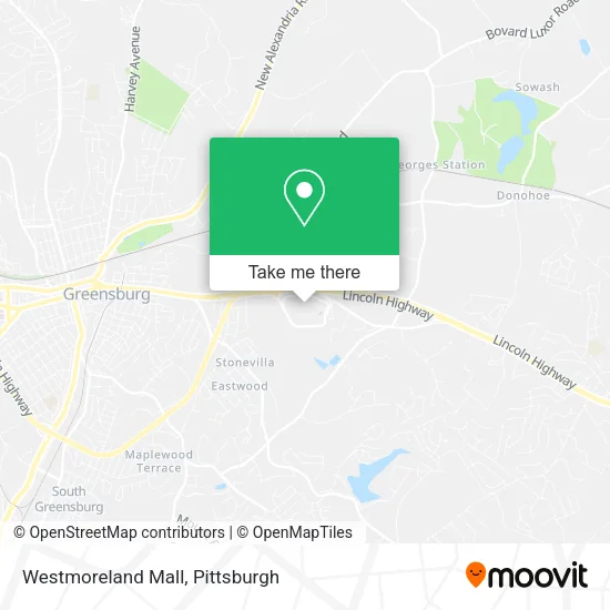 Westmoreland Mall map