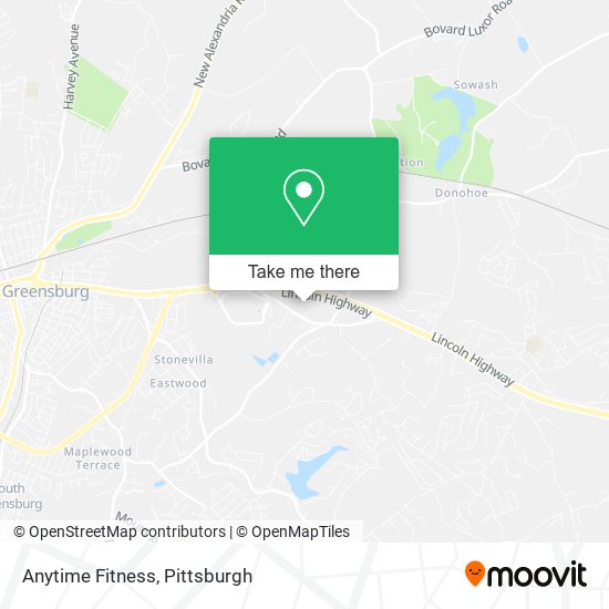 Anytime Fitness map