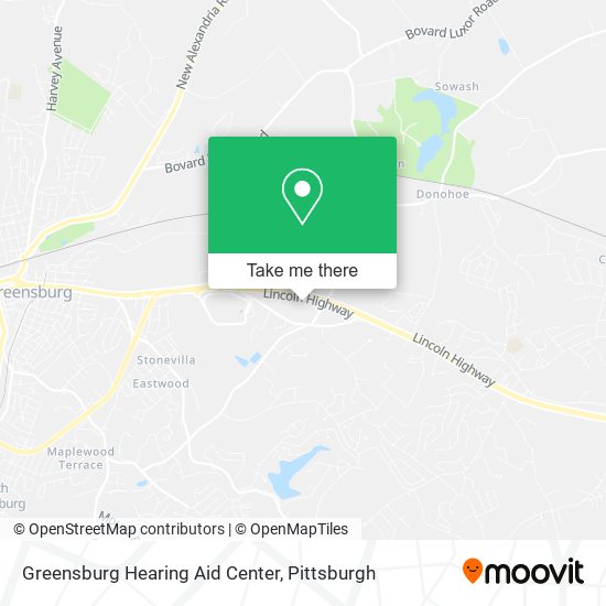 Greensburg Hearing Aid Center map