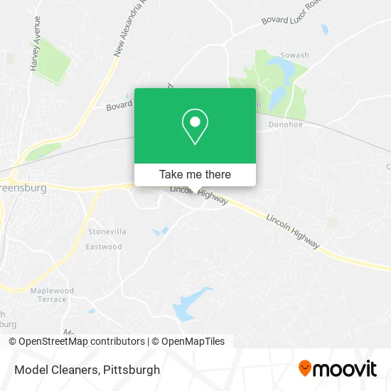Model Cleaners map