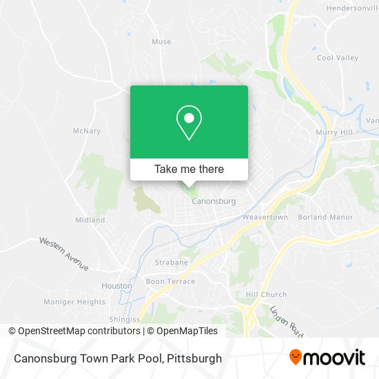 Canonsburg Town Park Pool map