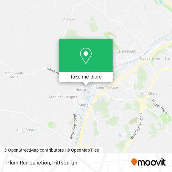 Plum Run Junction map