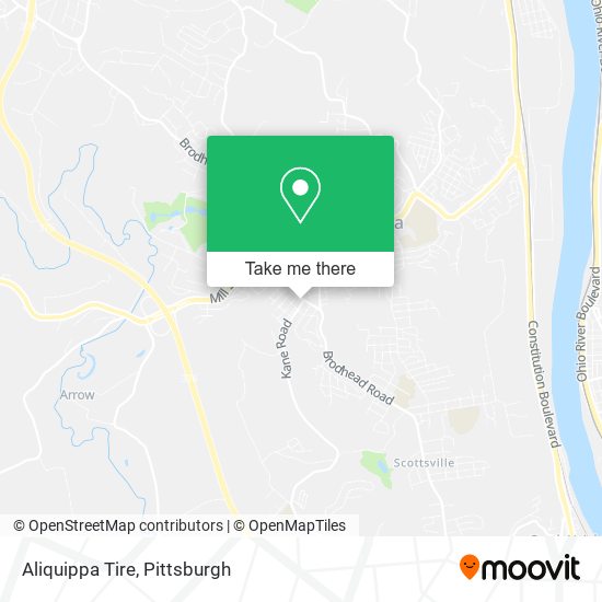 Mapa de Aliquippa Tire