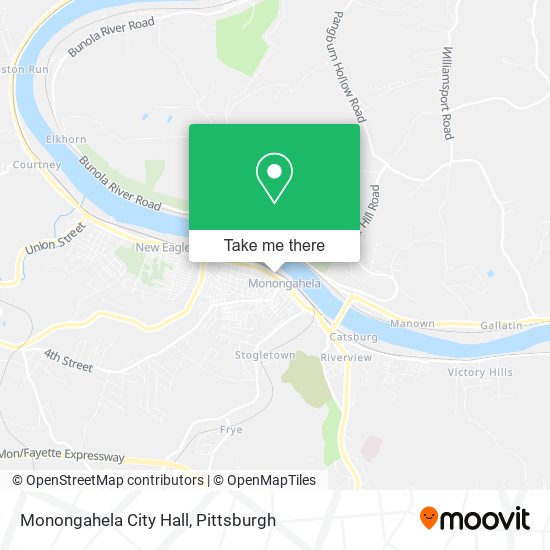 Monongahela City Hall map