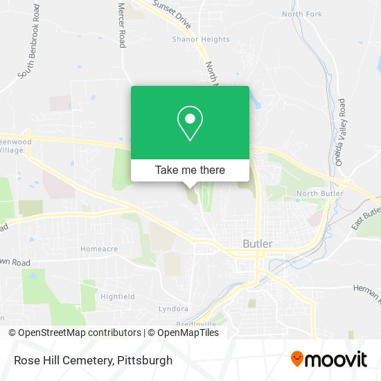 Mapa de Rose Hill Cemetery