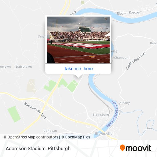 Mapa de Adamson Stadium