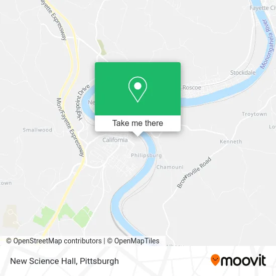 New Science Hall map