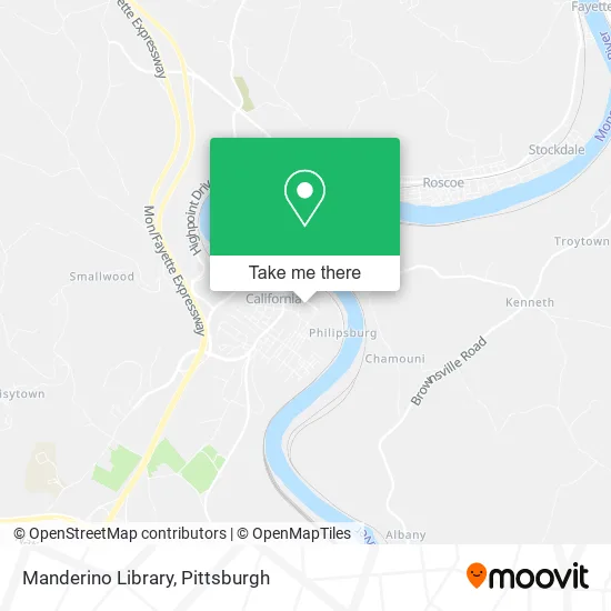 Manderino Library map