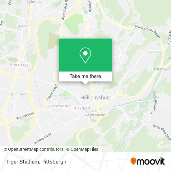 Mapa de Tiger Stadium