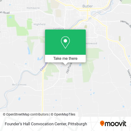 Mapa de Founder's Hall Convocation Center