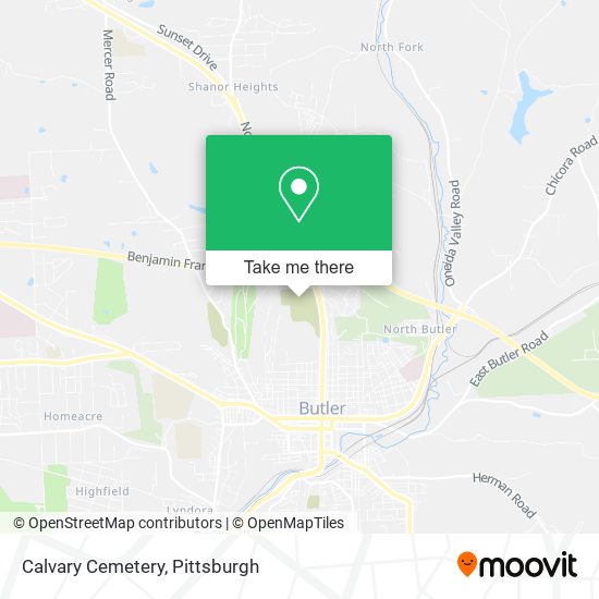 Mapa de Calvary Cemetery