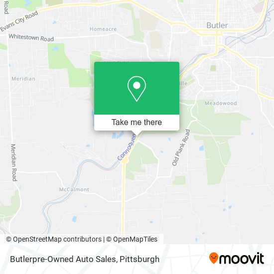 Butlerpre-Owned Auto Sales map