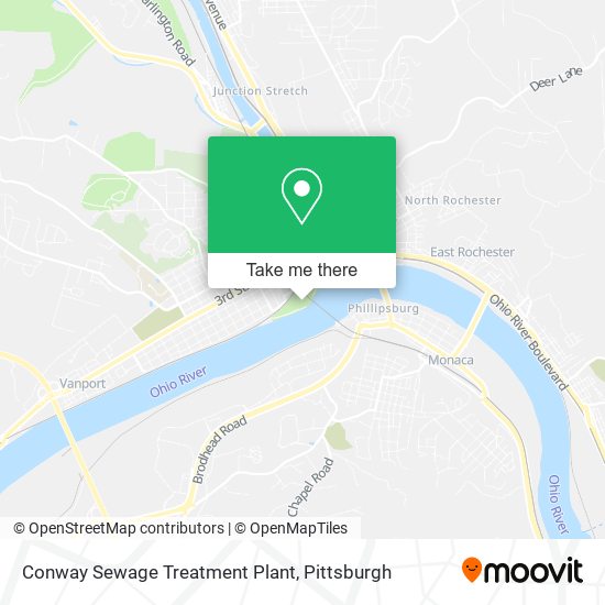 Mapa de Conway Sewage Treatment Plant