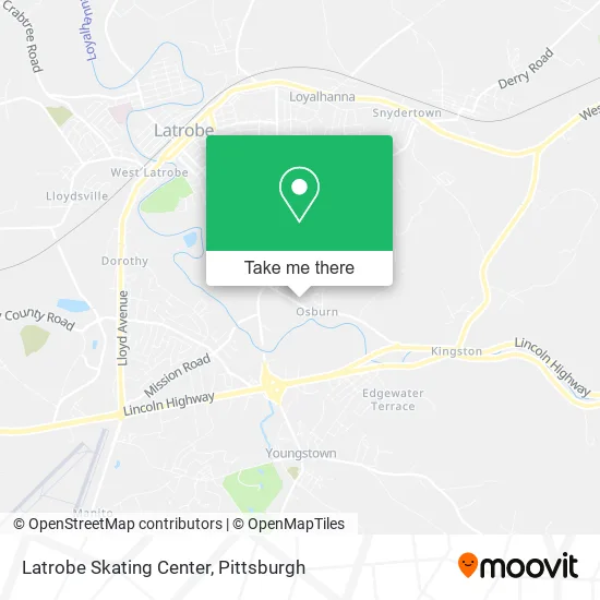 Latrobe Skating Center map