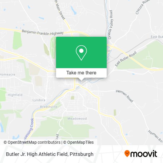 Mapa de Butler Jr. High Athletic Field