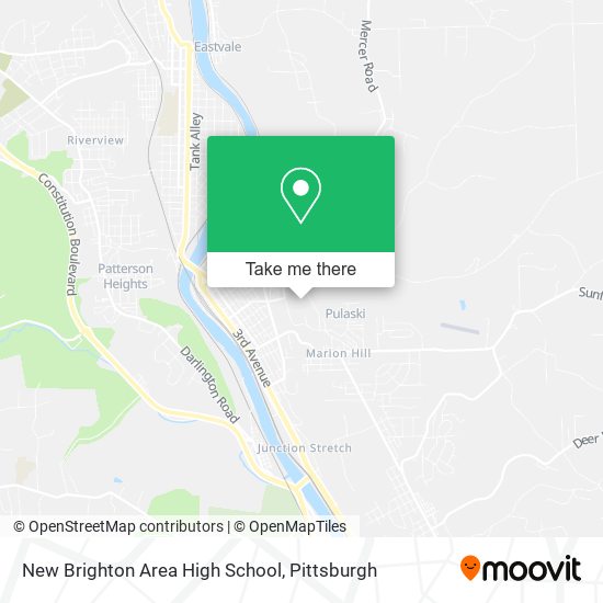 Mapa de New Brighton Area High School