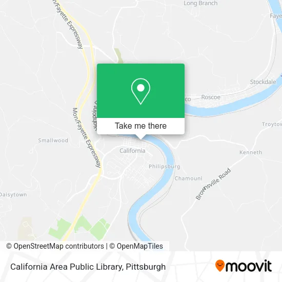 California Area Public Library map