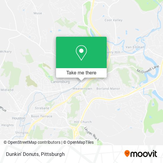 Mapa de Dunkin' Donuts