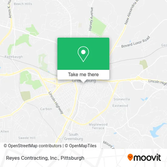 Reyes Contracting, Inc. map