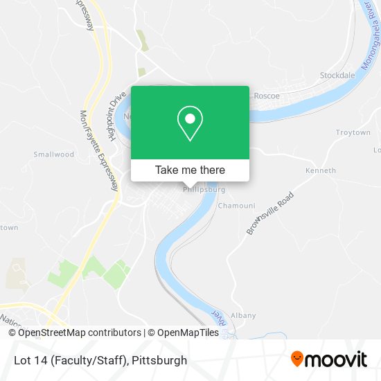 Mapa de Lot 14 (Faculty/Staff)