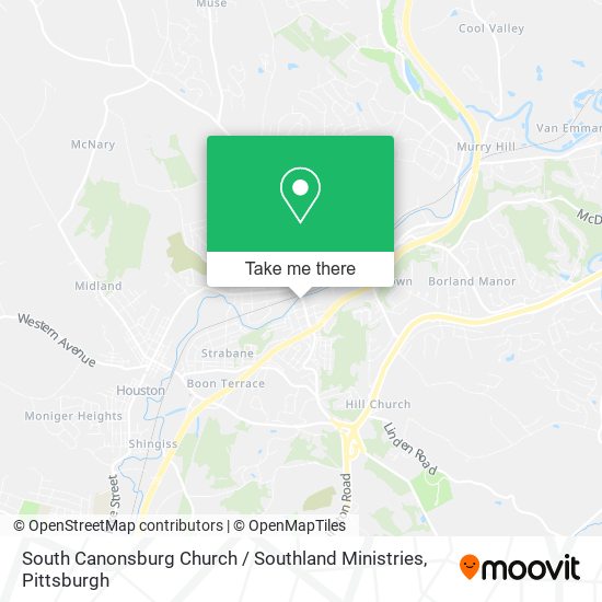 South Canonsburg Church / Southland Ministries map