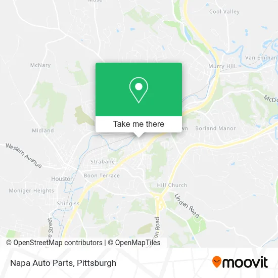 Napa Auto Parts map