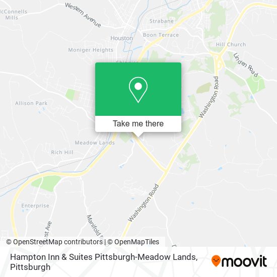 Mapa de Hampton Inn & Suites Pittsburgh-Meadow Lands