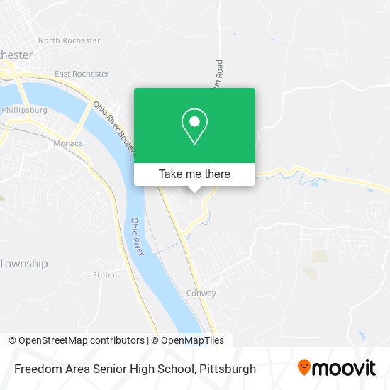 Freedom Area Senior High School map