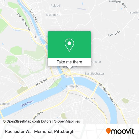 Rochester War Memorial map