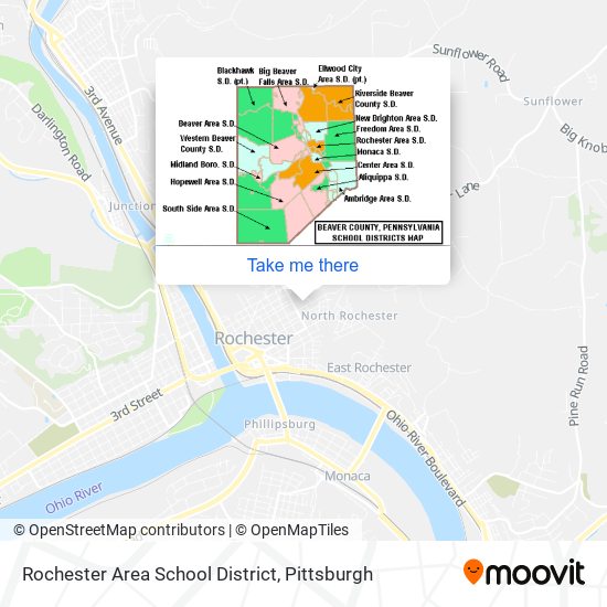 Mapa de Rochester Area School District