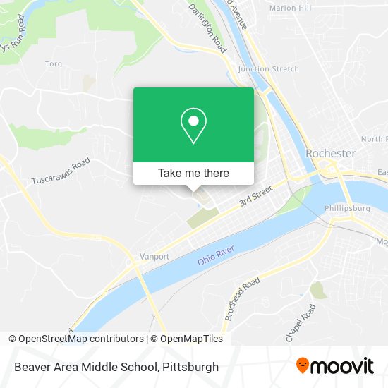 Mapa de Beaver Area Middle School