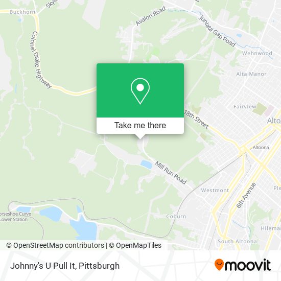 Johnny's U Pull It map