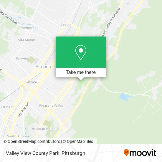 Valley View County Park map