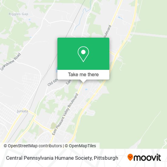 Central Pennsylvania Humane Society map