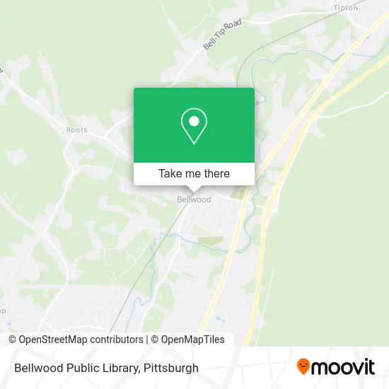 Bellwood Public Library map
