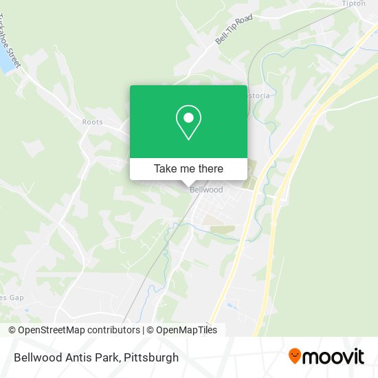 Mapa de Bellwood Antis Park